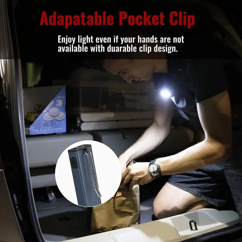 600 Lumens Rechargeable Pocket Flashlight