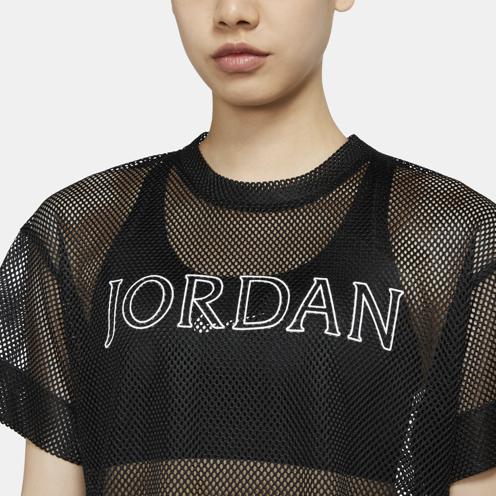 Air Jordan Women Short Sleeve Mesh Top