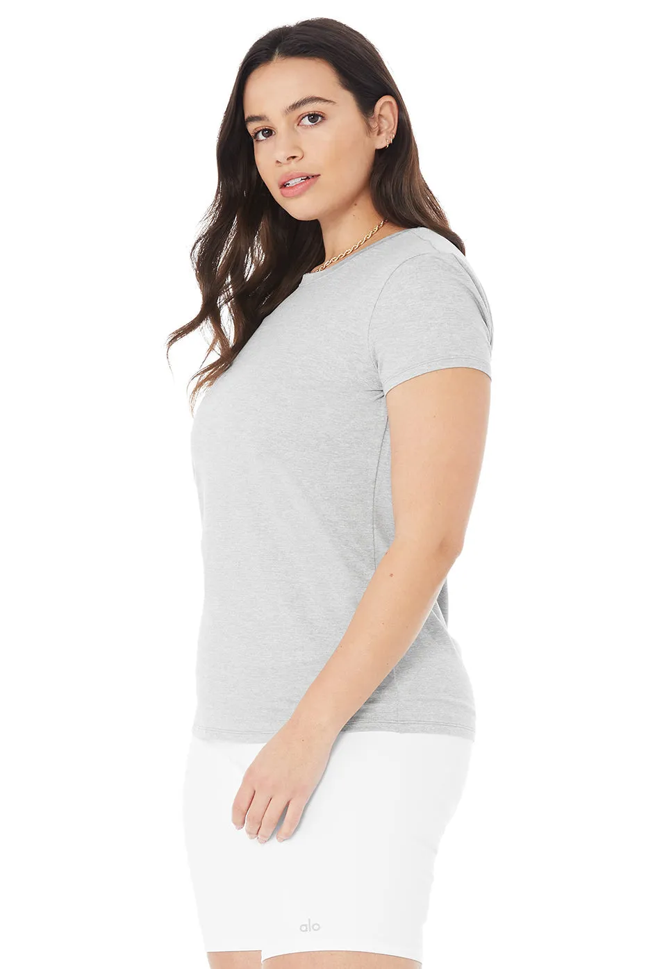 Alosoft Finesse Tee - Athletic Heather Grey