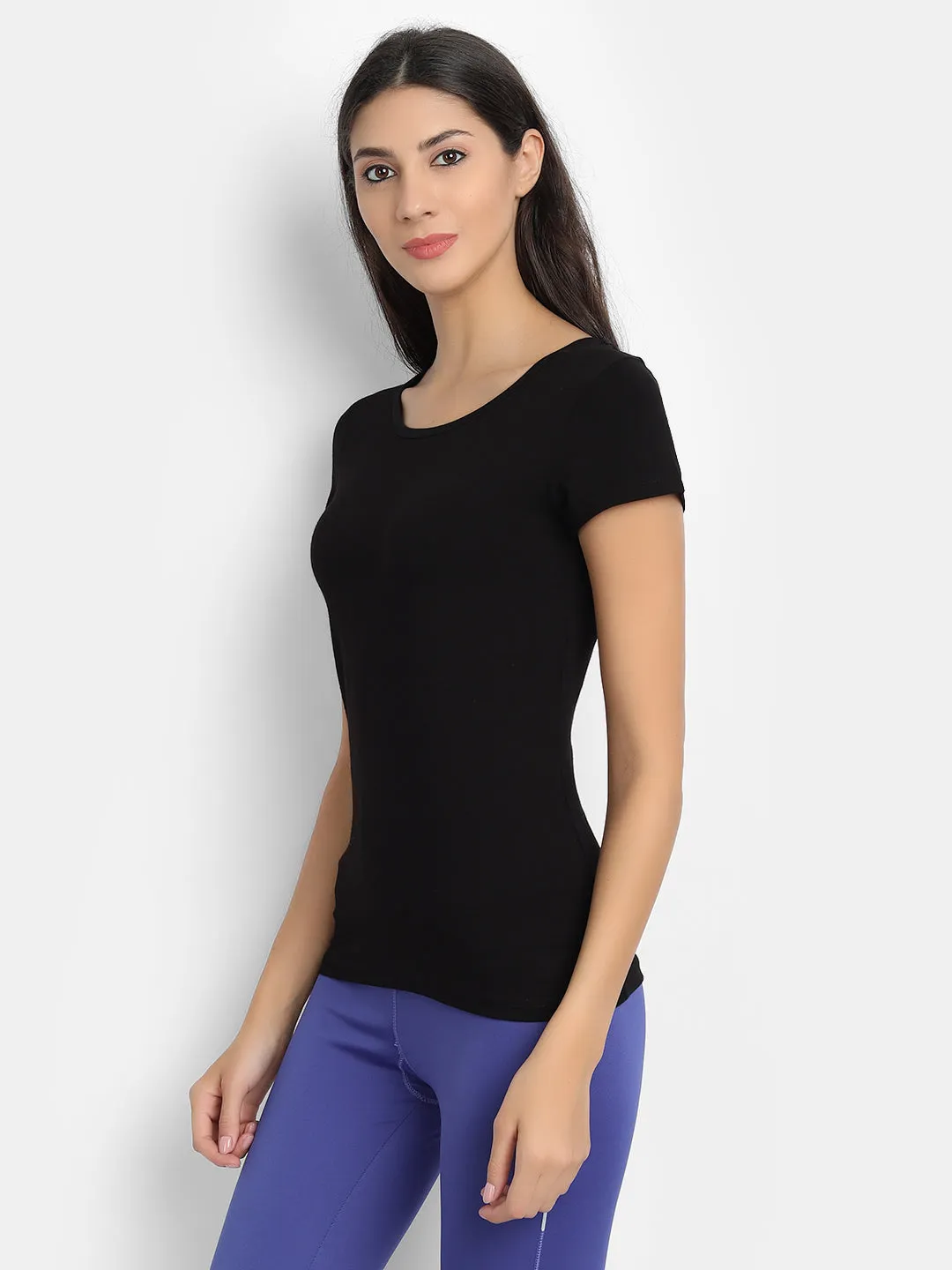 Bamboology Trends Bamboo Fabric Half Sleeves T-Shirt | Black