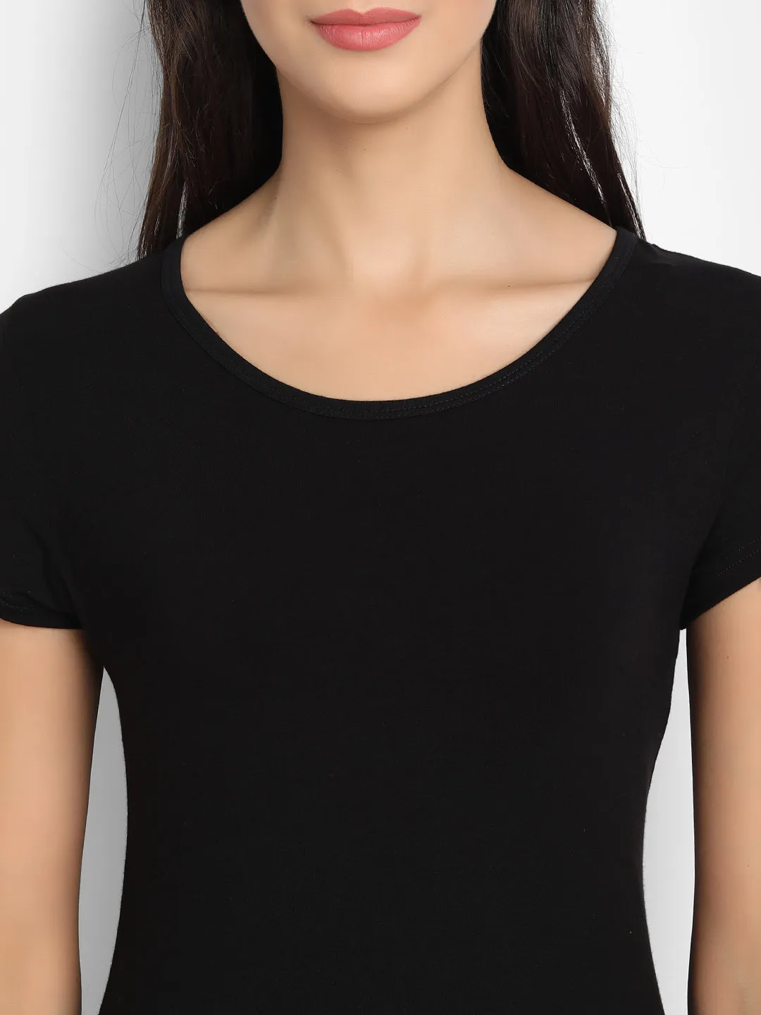 Bamboology Trends Bamboo Fabric Half Sleeves T-Shirt | Black