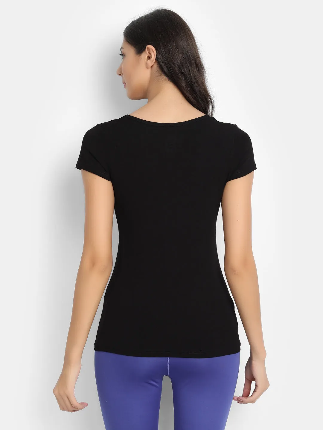 Bamboology Trends Bamboo Fabric Half Sleeves T-Shirt | Black