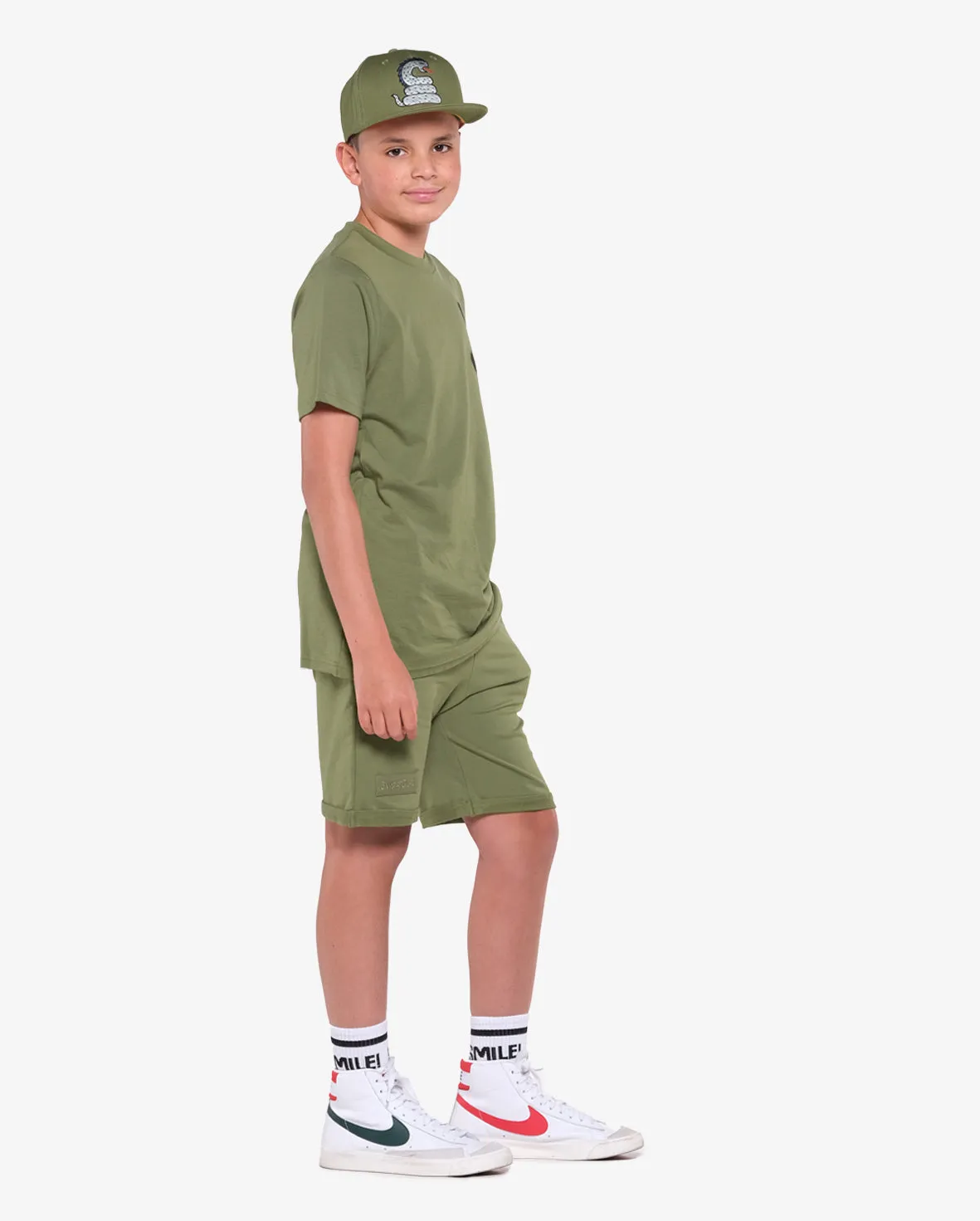 BAND OF BOYS | Moss Green Relaxed Shorts