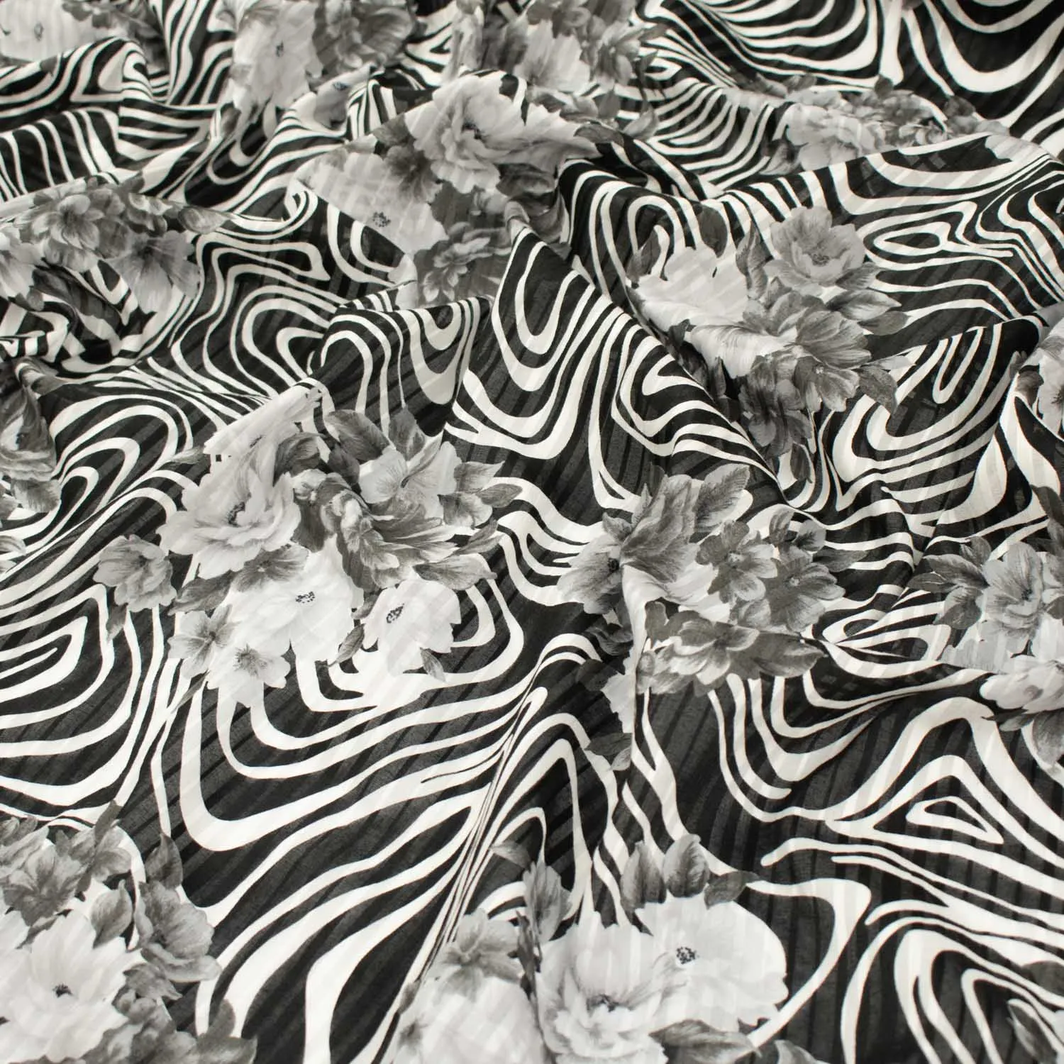 Black & White Japanese Cotton Prints