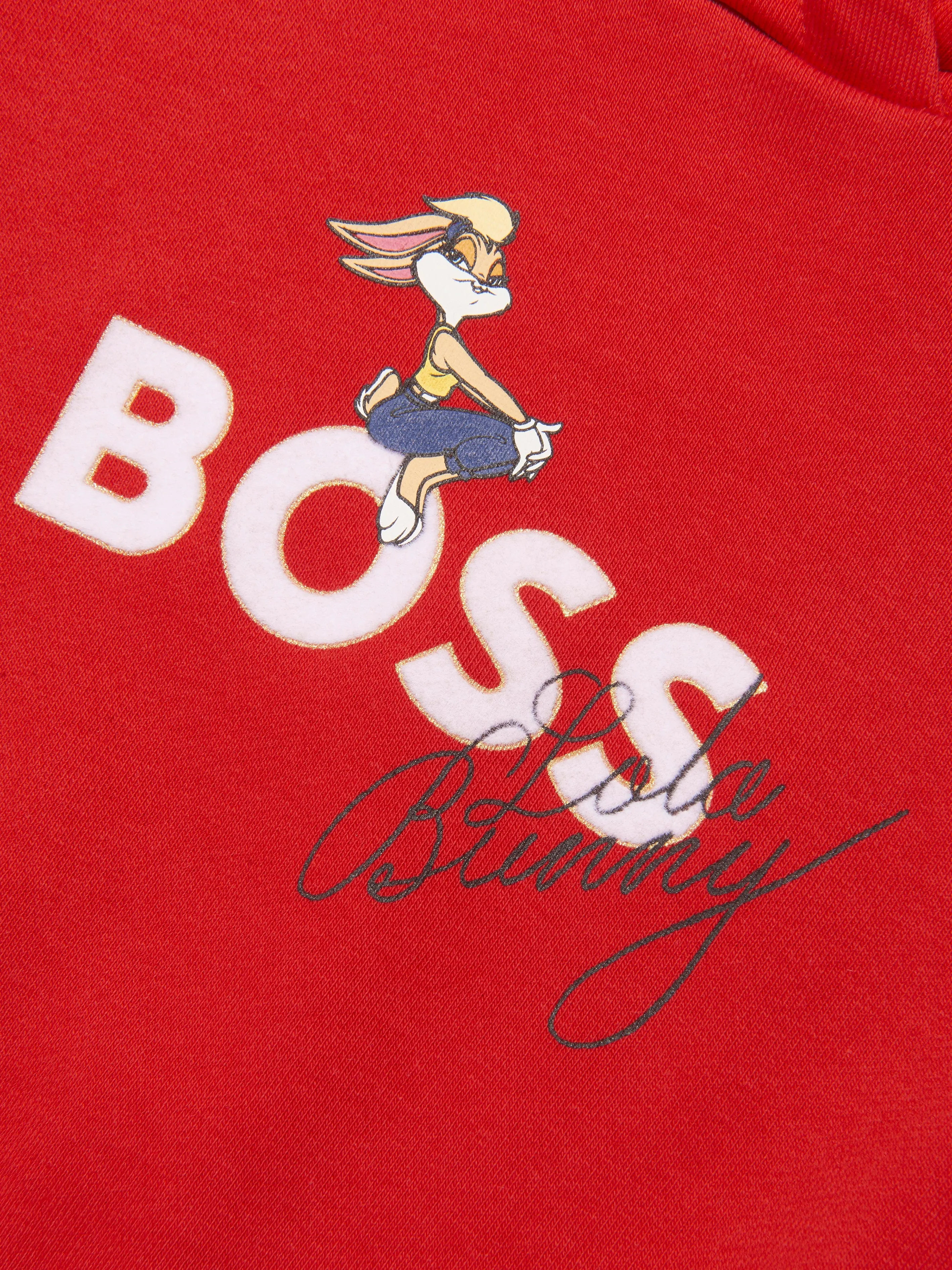 BOSS Girls Lola Bunny Hooded Dress In Red