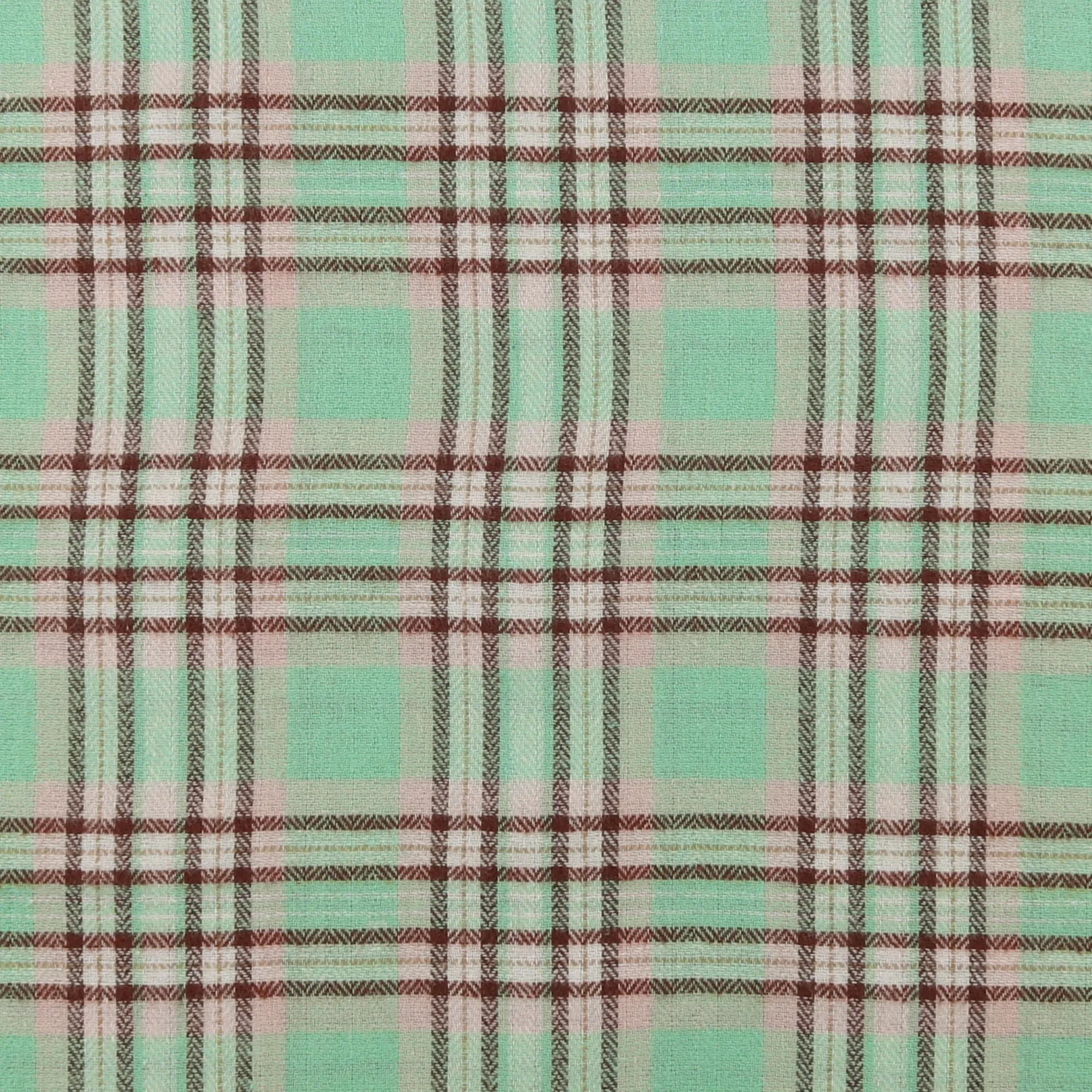 Brushed Cotton Plaid - NOAH - 003 - Mint