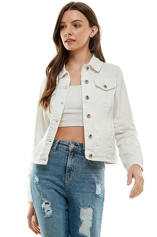 Casual Jean Jacket With Buttons