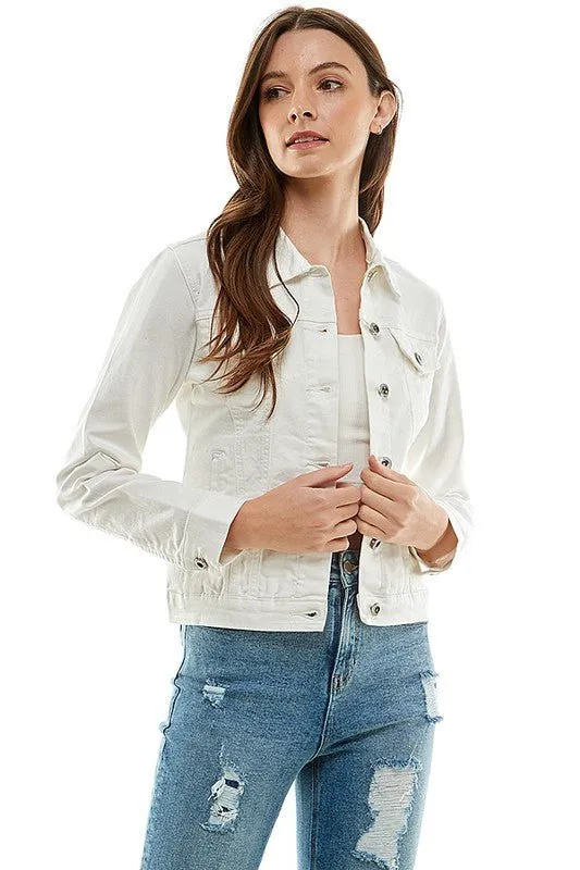 Casual Jean Jacket With Buttons