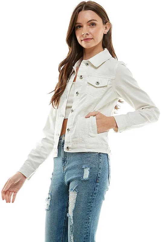 Casual Jean Jacket With Buttons