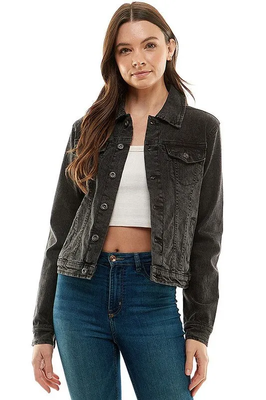 Casual Jean Jacket With Buttons