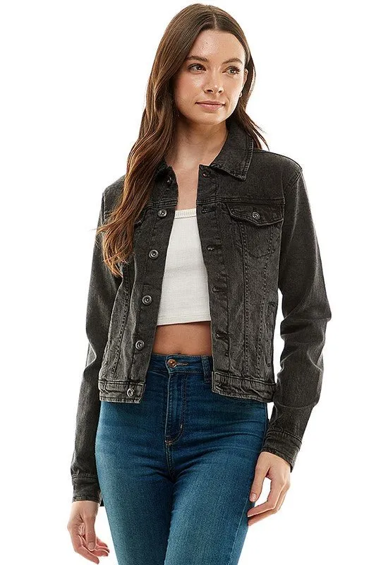 Casual Jean Jacket With Buttons