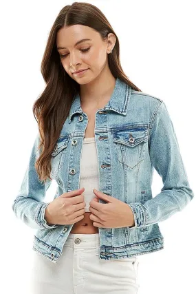 Casual Jean Jacket With Buttons