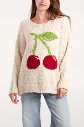 Cherry Soft Knit Jumper