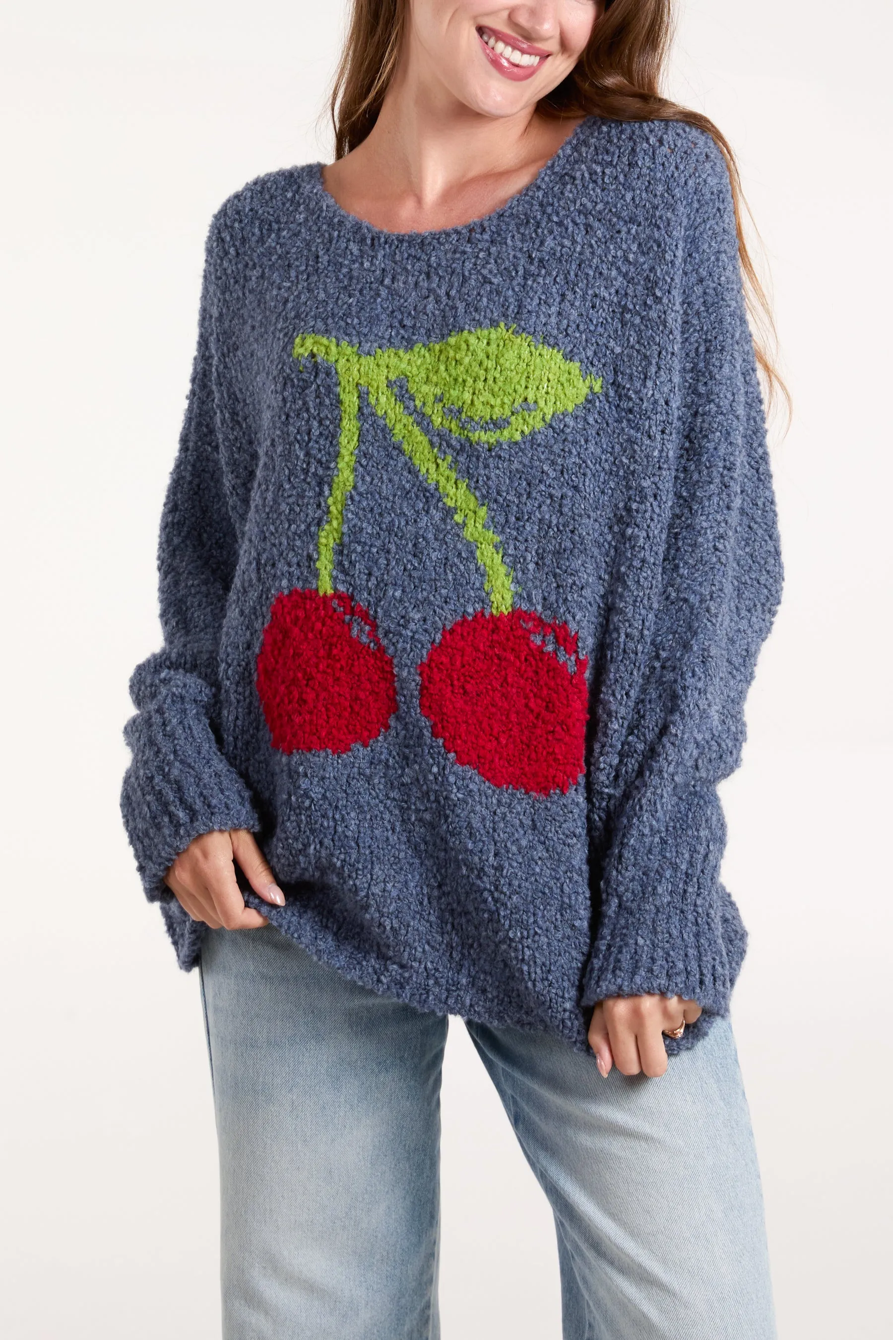 Cherry Soft Knit Jumper