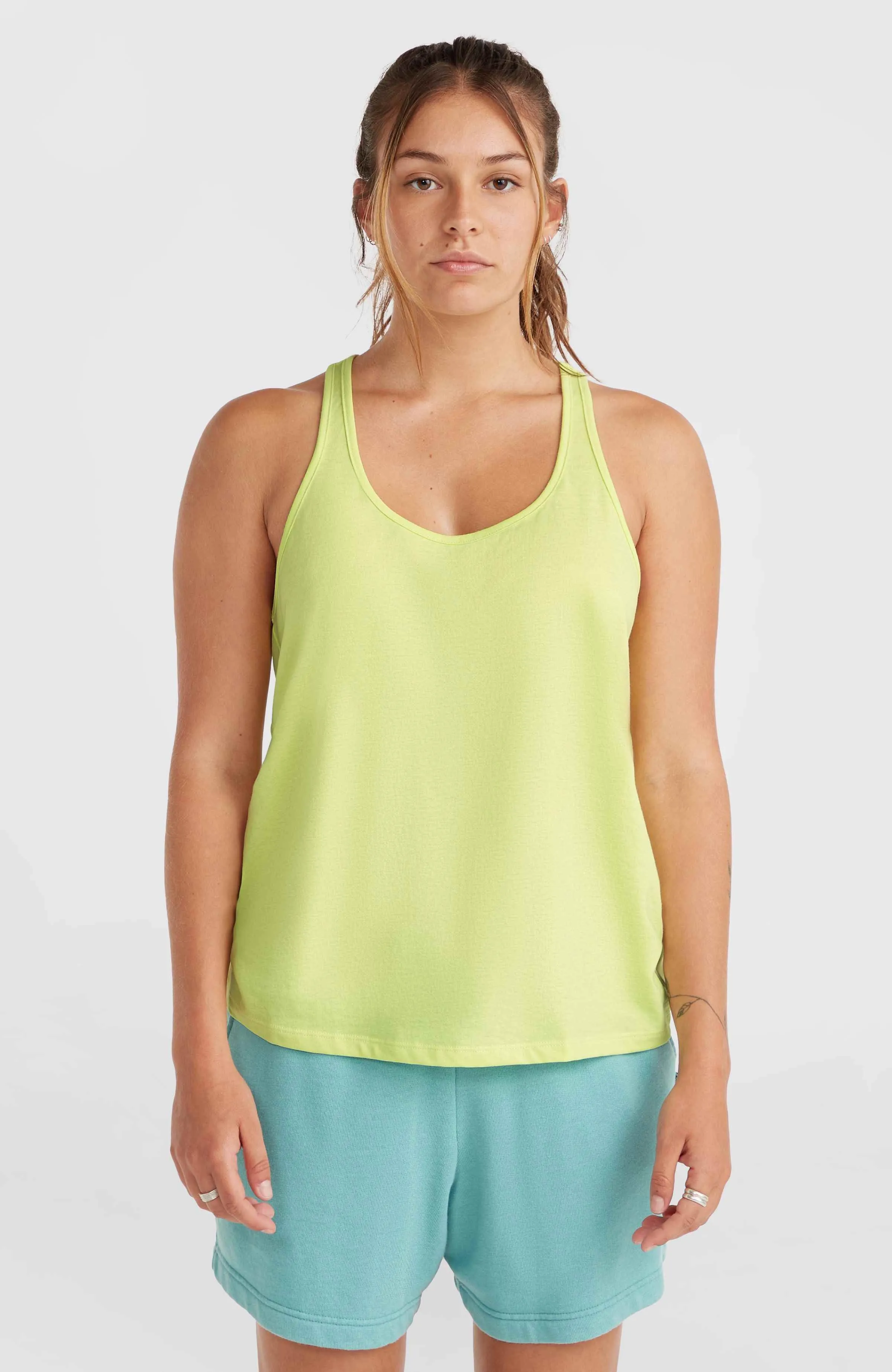 Essentials Racer Back Tanktop | Sunny Lime