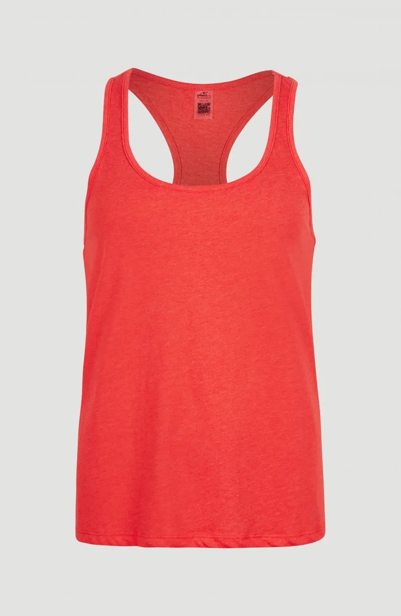 Essentials Racer Back Tanktop | Sunrise Red