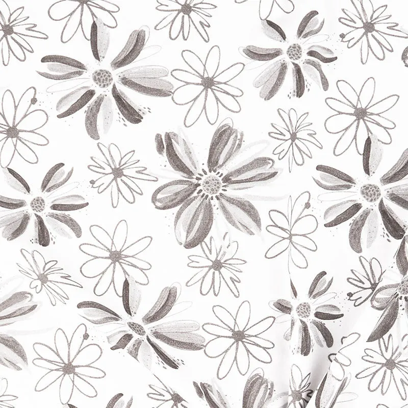 Etta Vee - Knit Flowers White Yardage