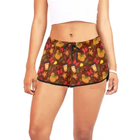 Fall Pumpkins Women's Relaxed Shorts