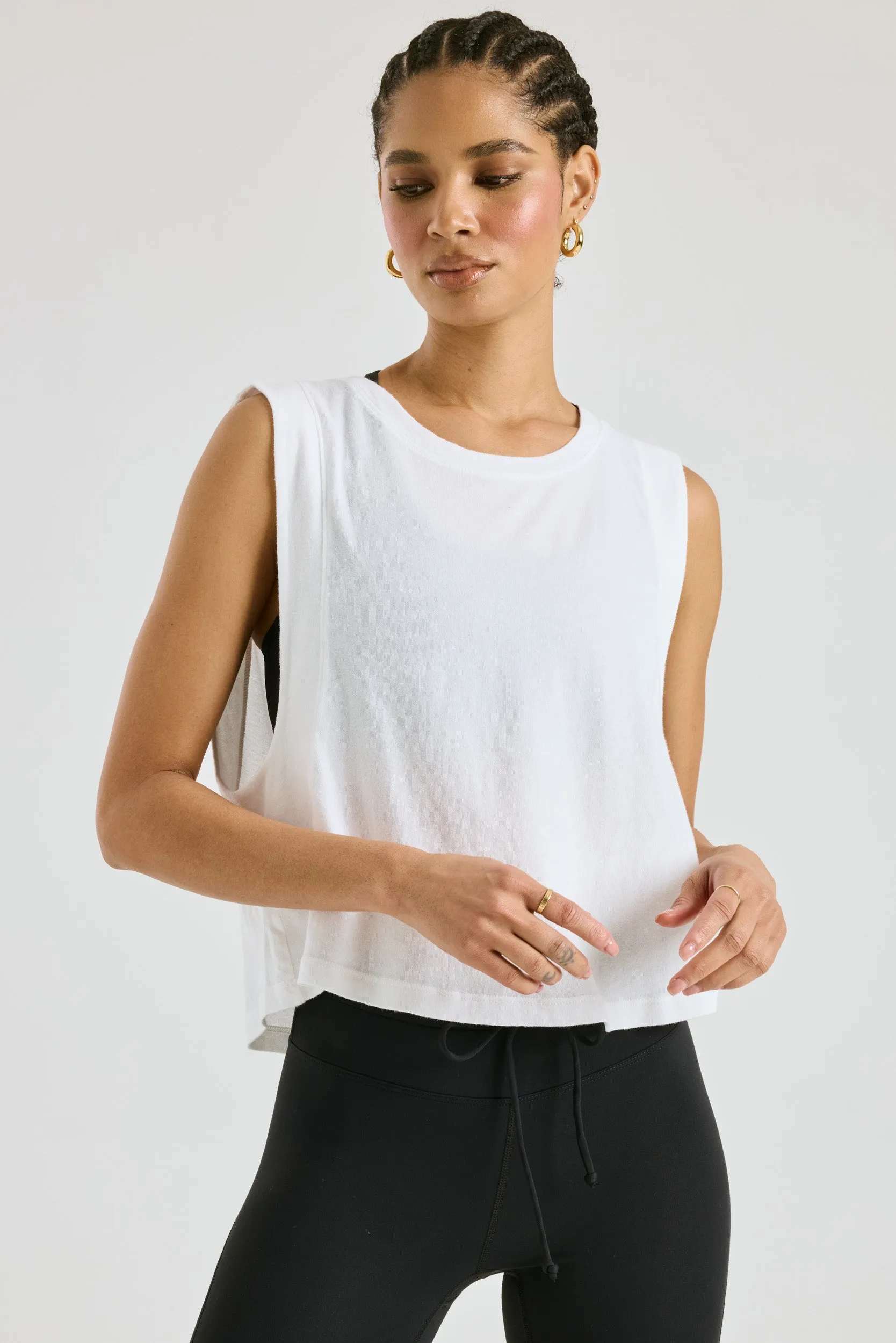 Flow Cropped Muscle Tank