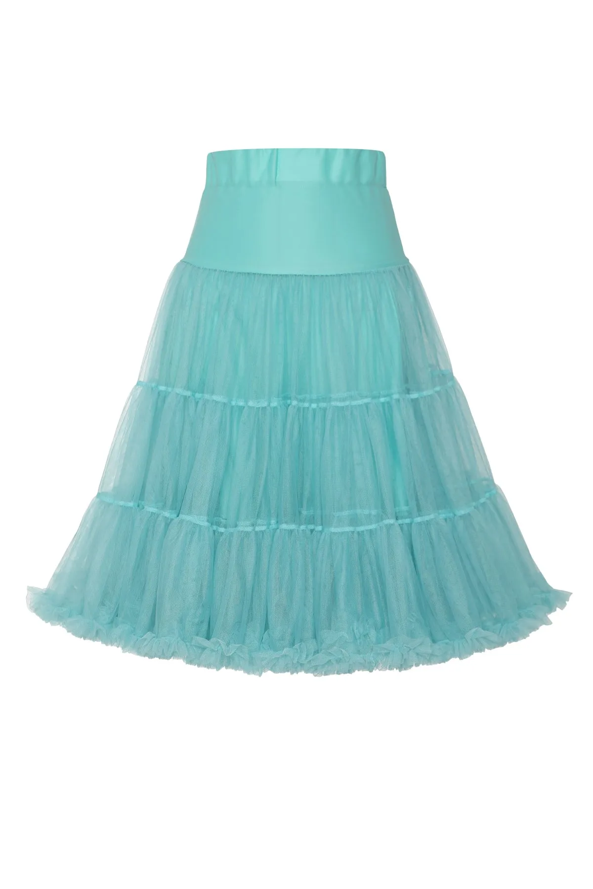 Fluffy Net Petticoat 25.5 Inches In Celeste Blue