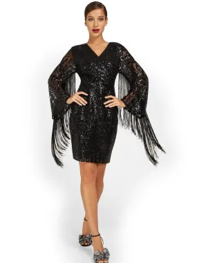 Fringe Sequin Dress