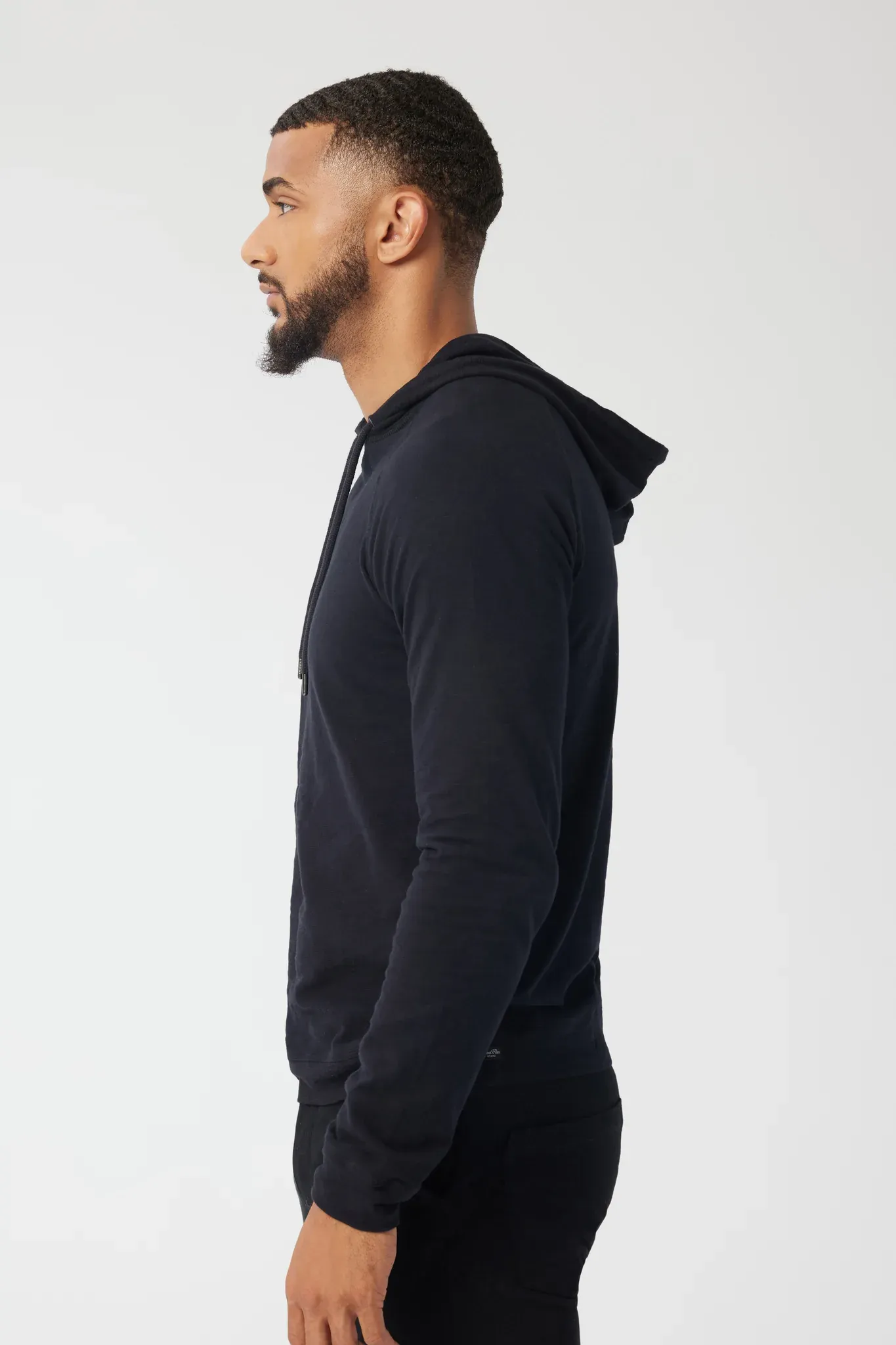 Good Man Brand LS Hoodie Soft Slub - Black