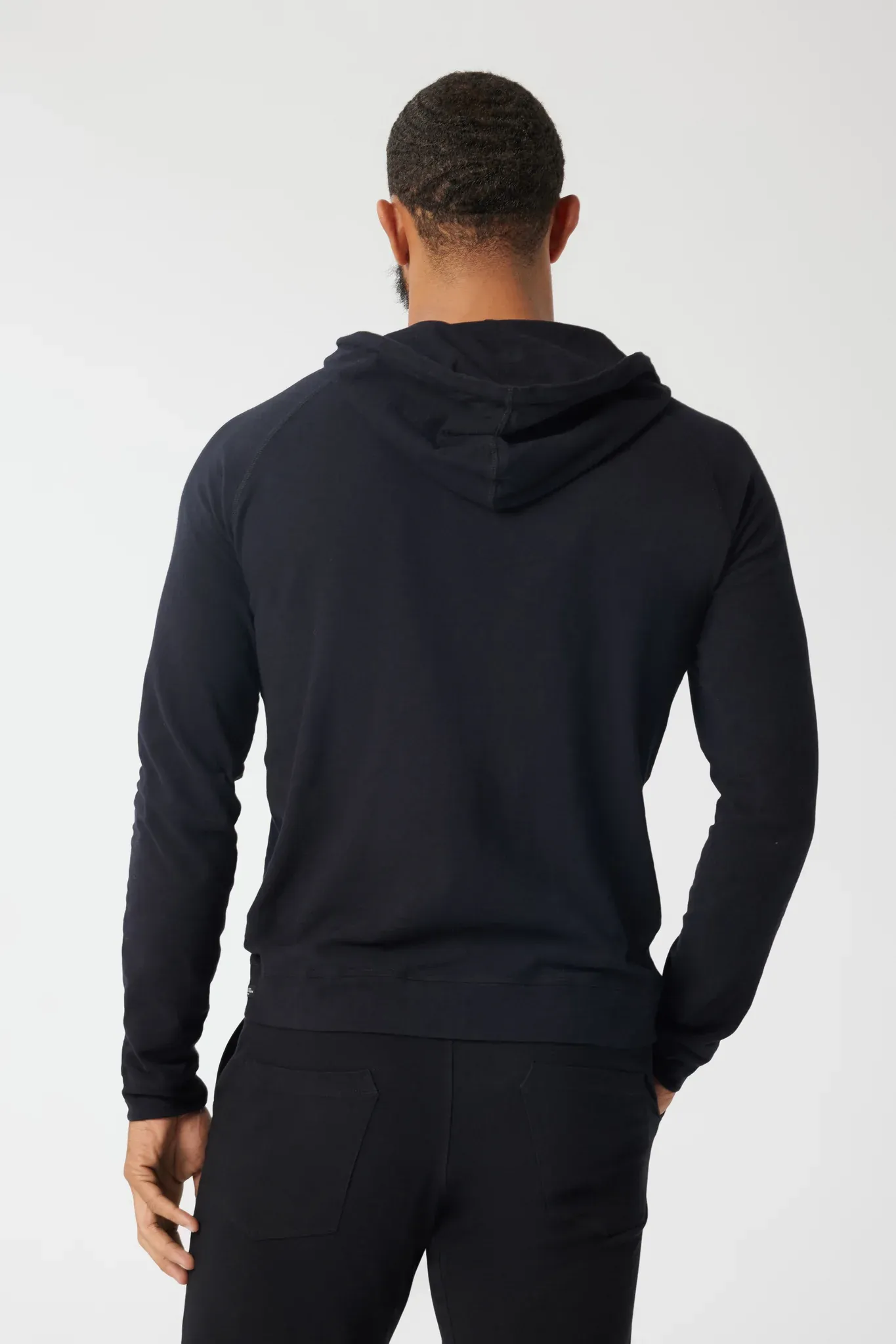 Good Man Brand LS Hoodie Soft Slub - Black