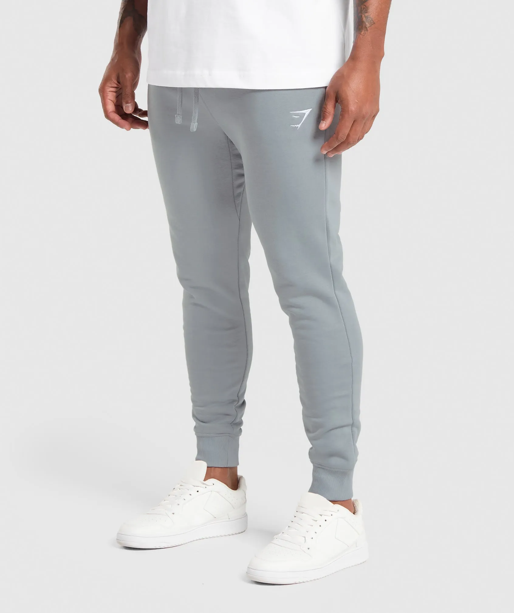 Gymshark Crest Joggers - Denim Grey