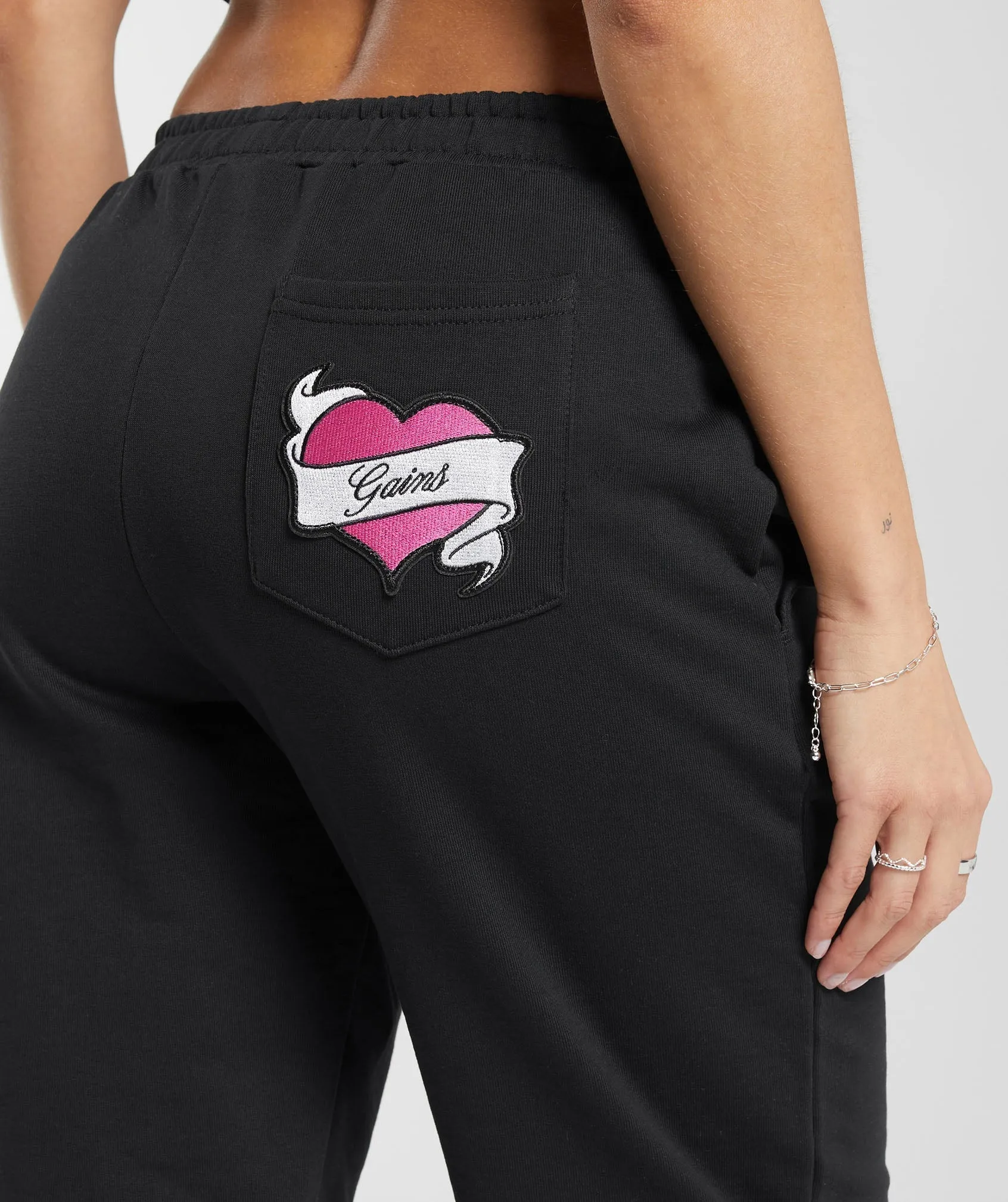 Gymshark Tattoo Joggers - Black