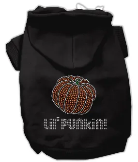 Halloween Pet Dog & Cat Hoodie Rhinestone, "Lil Punkin"