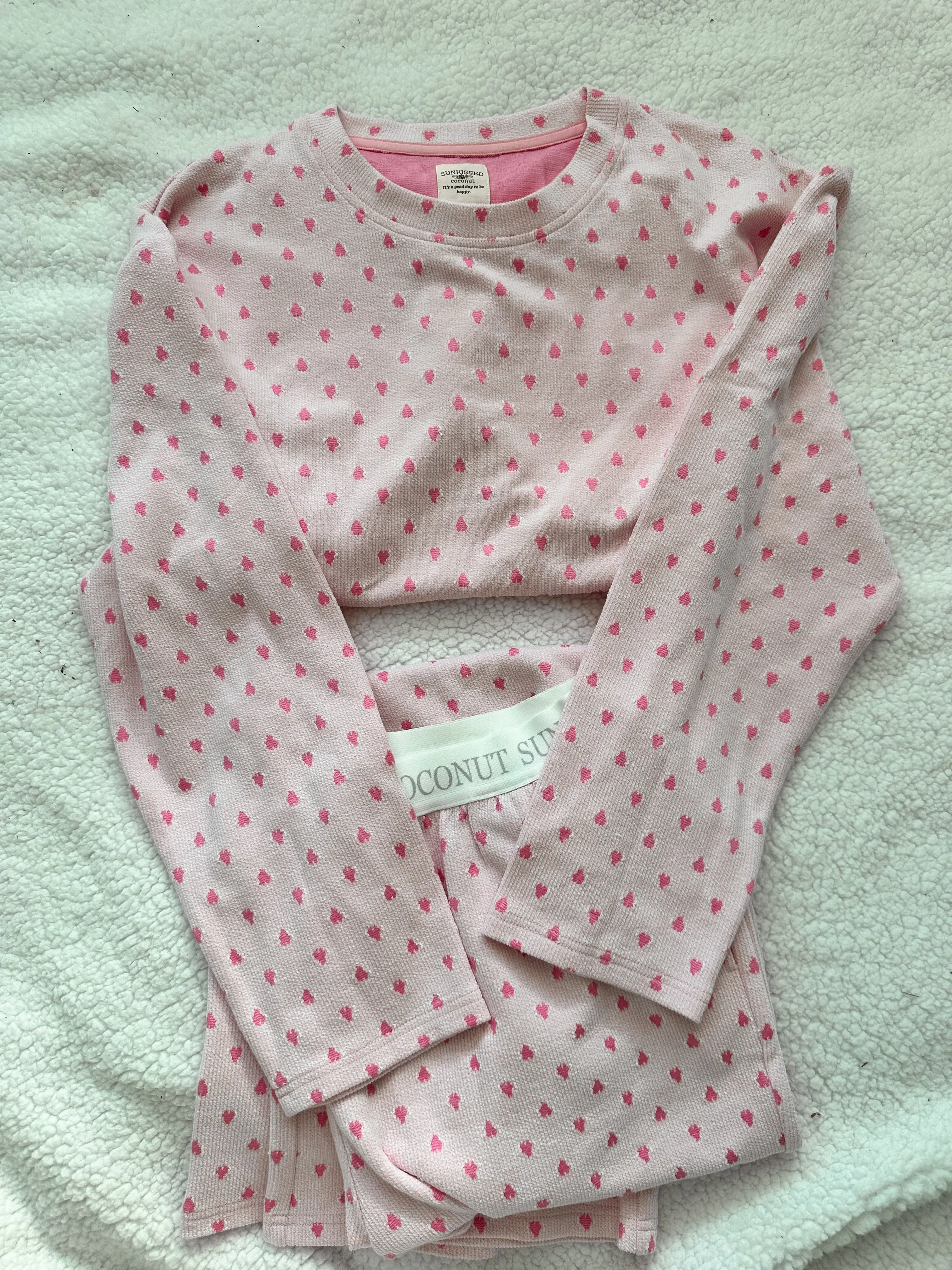 Heart Long Sleeve Pajama Top