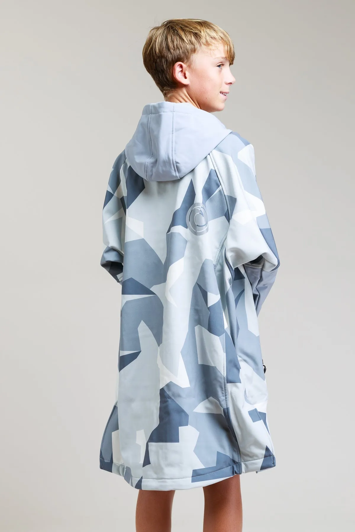 Kids Soft Shell Robe - Arctic Camo