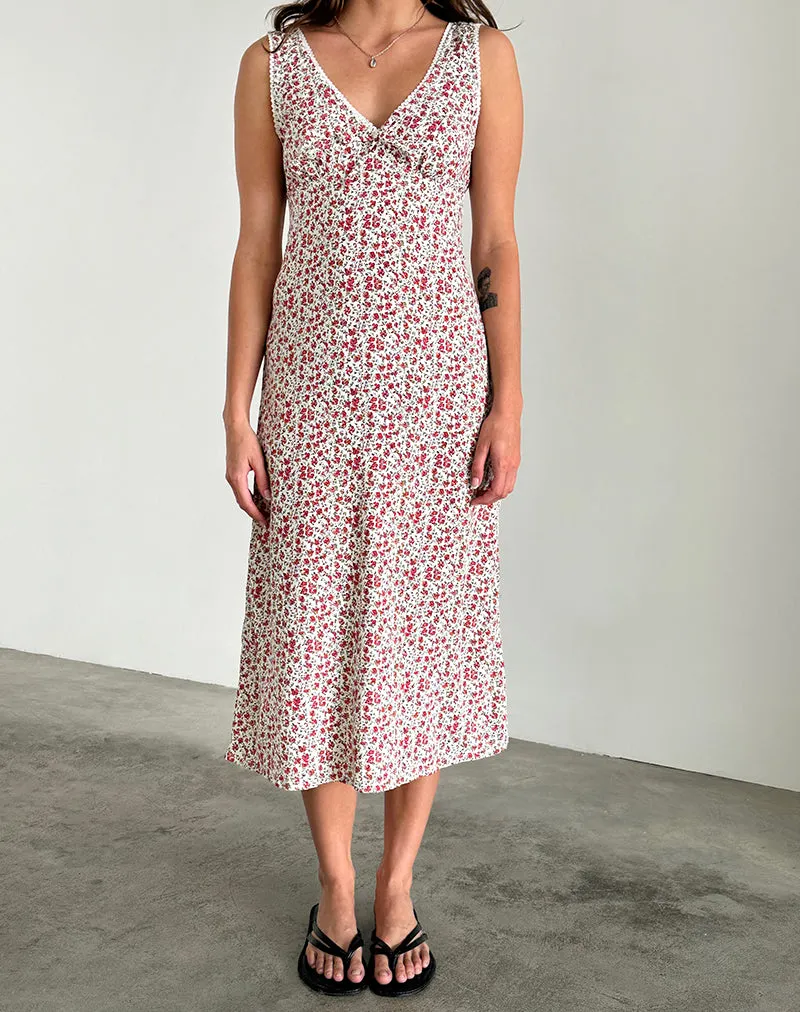 Lavisha Midi Dress in Pretty Ditsy