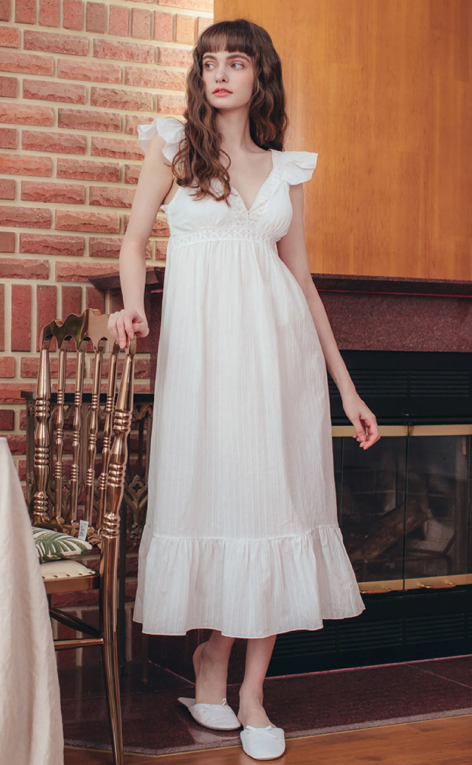 Leah •  Ruffle Trim Nightdress