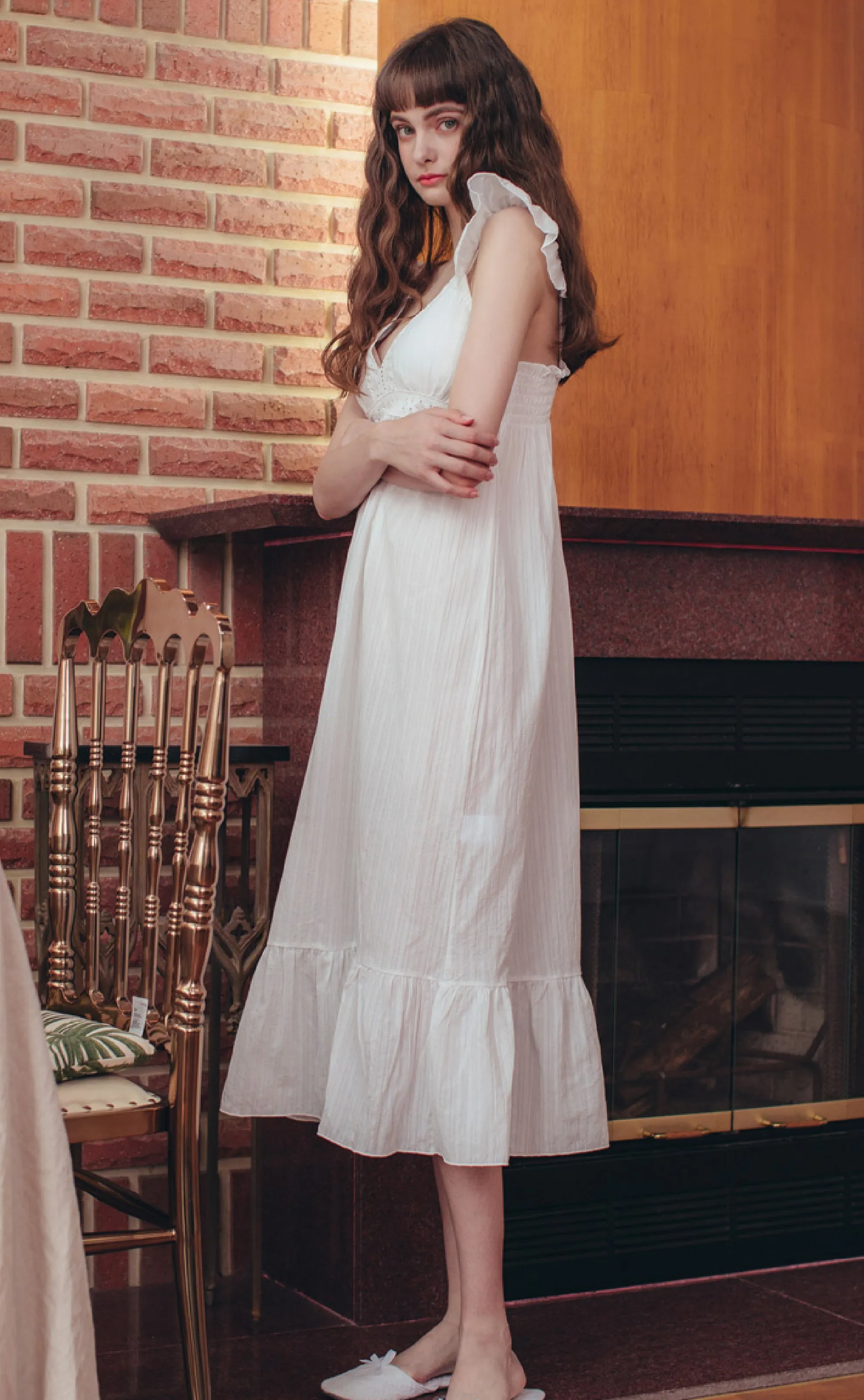 Leah •  Ruffle Trim Nightdress