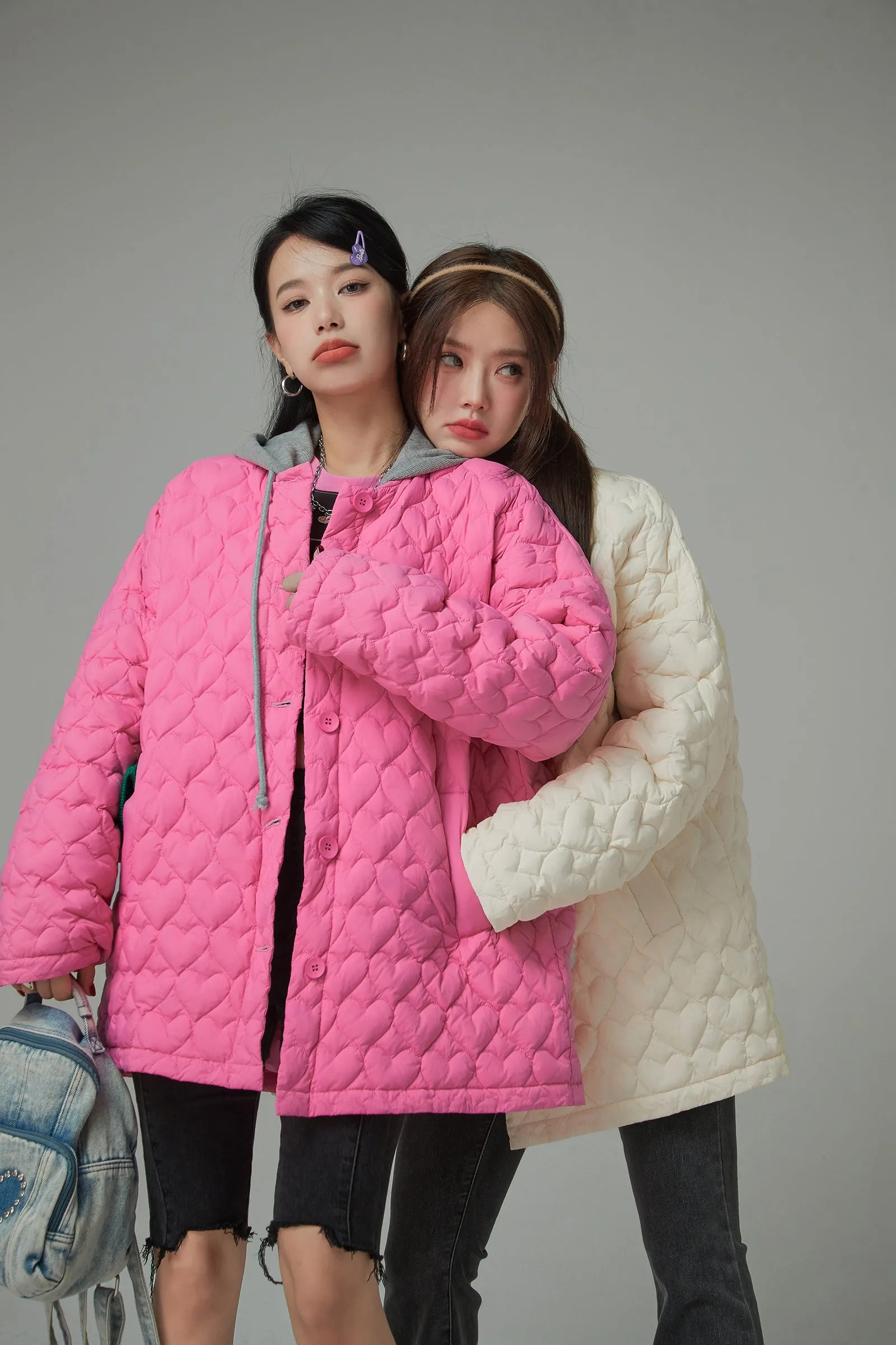 Light That Is Shining Loose-Fit Padded Jacket