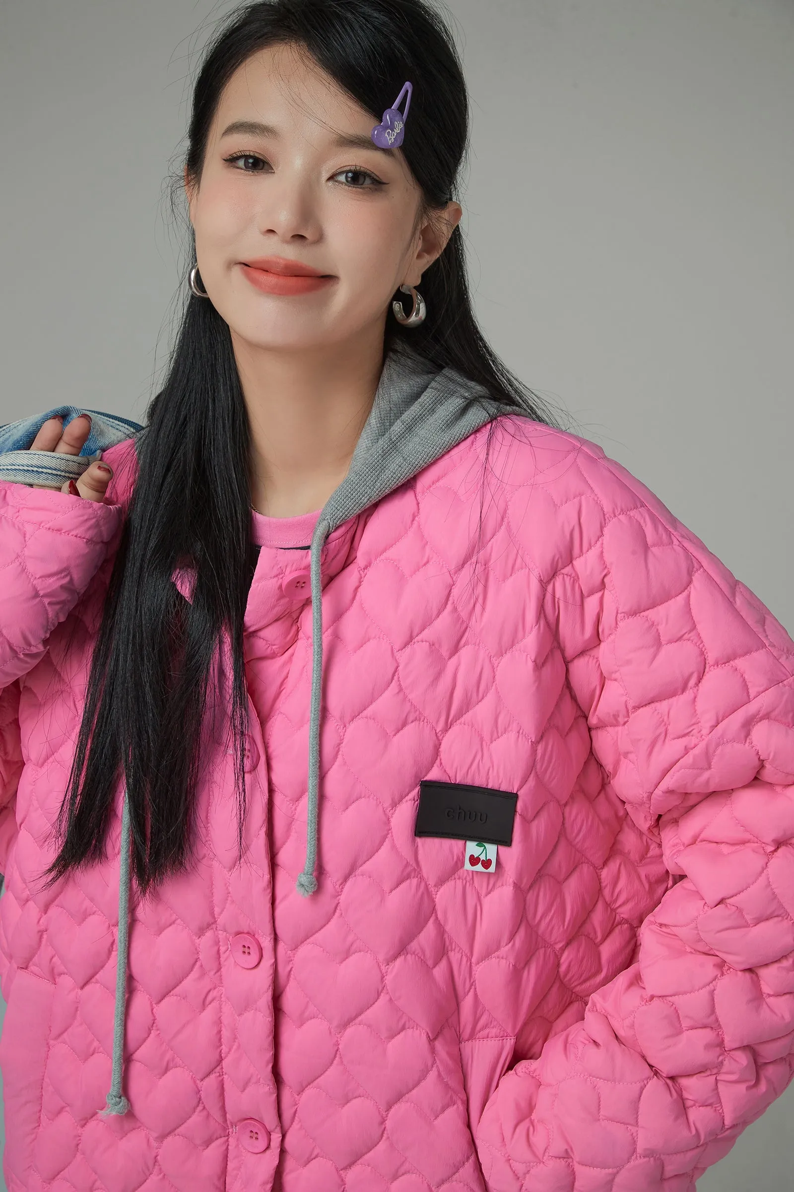 Light That Is Shining Loose-Fit Padded Jacket