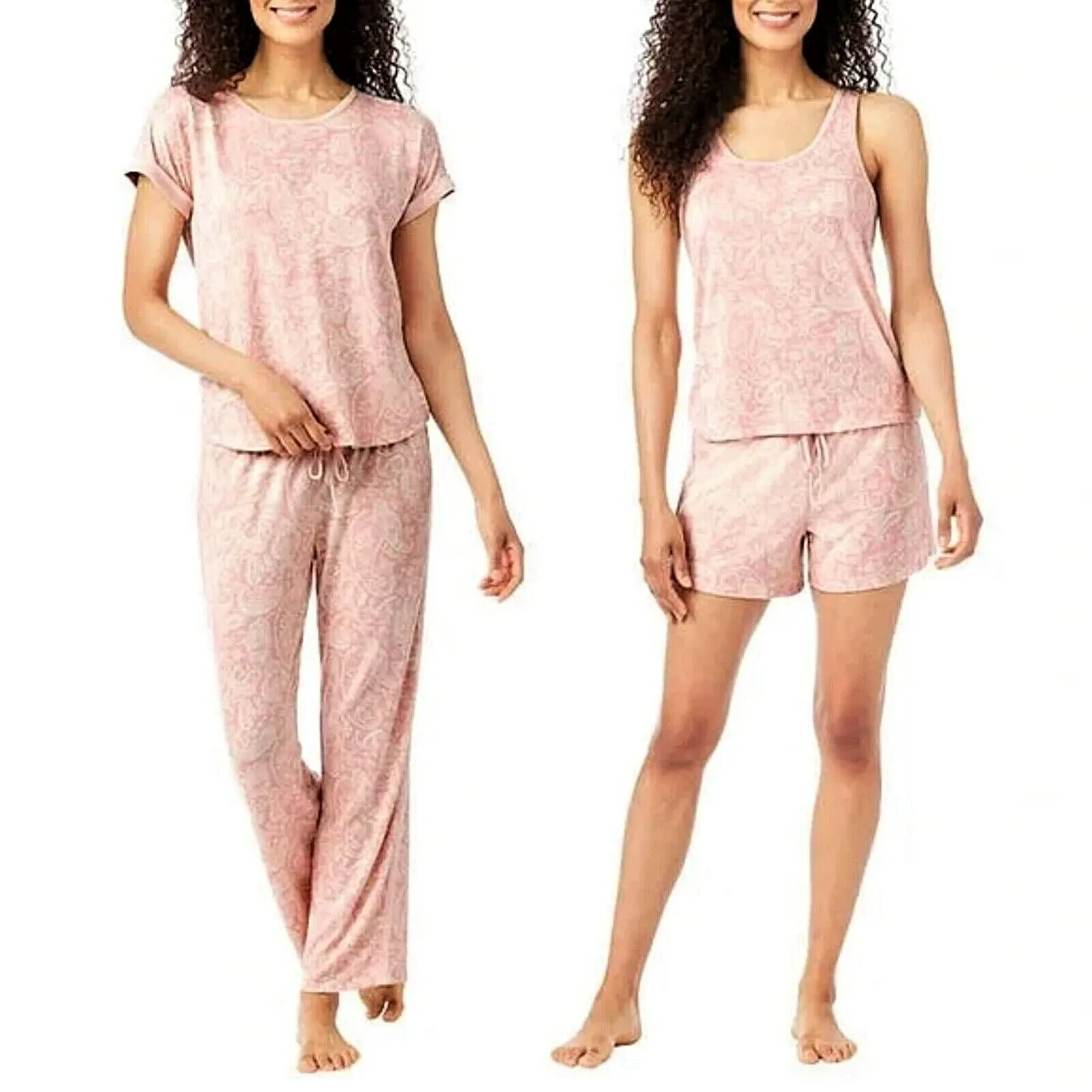 Lucky Brand PLUS 4-Piece Super Soft Floral Print Lounge Pajama Set