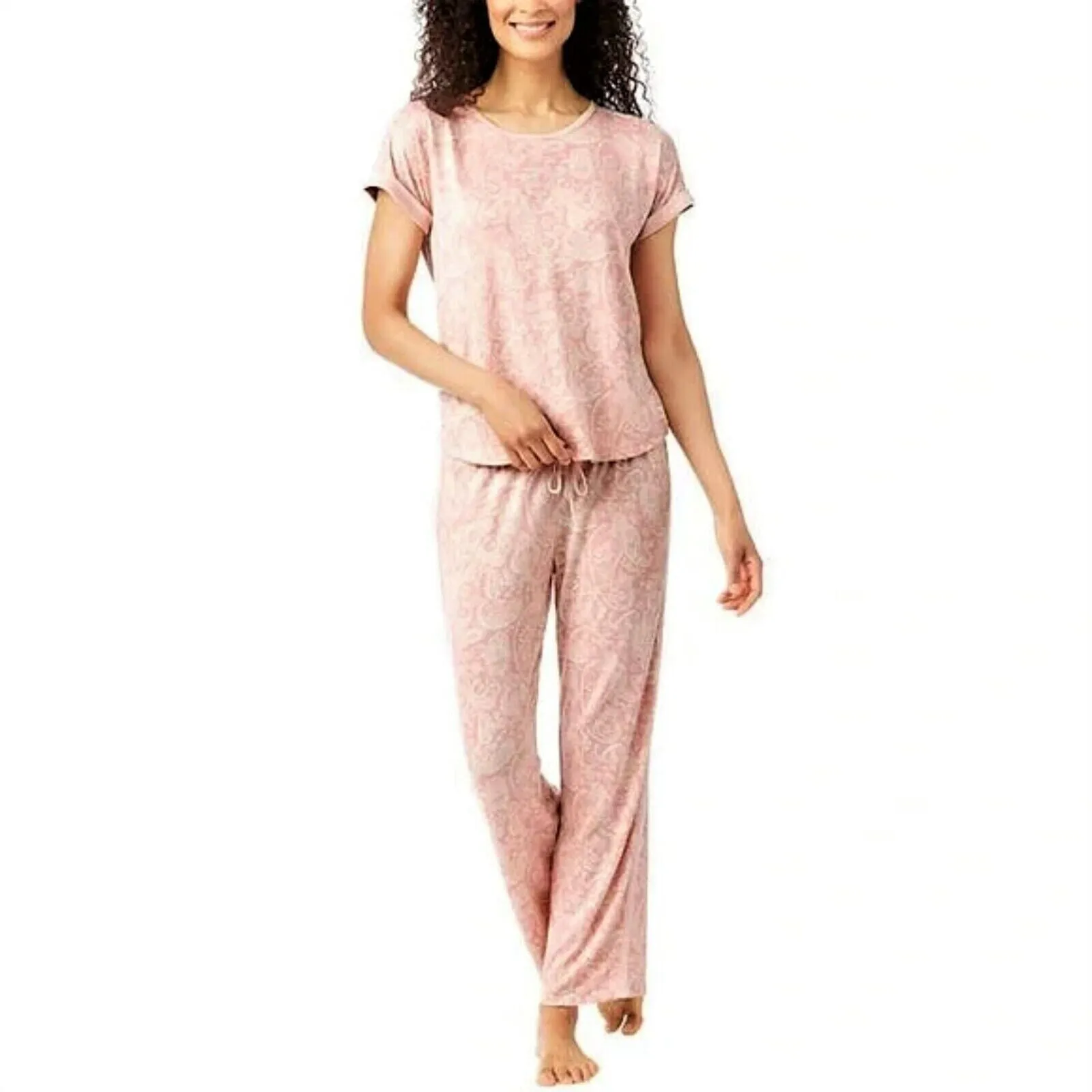 Lucky Brand PLUS 4-Piece Super Soft Floral Print Lounge Pajama Set