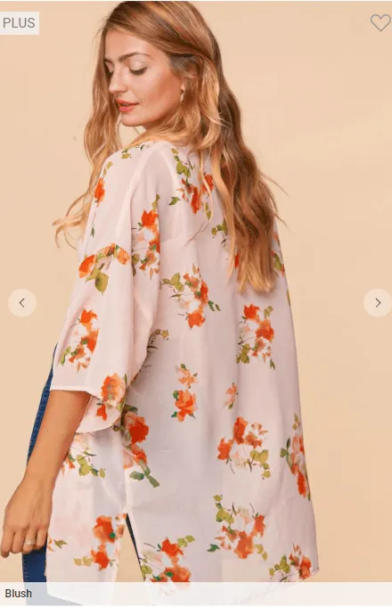 Lulu Floral Chiffon Kimono (3 colors)