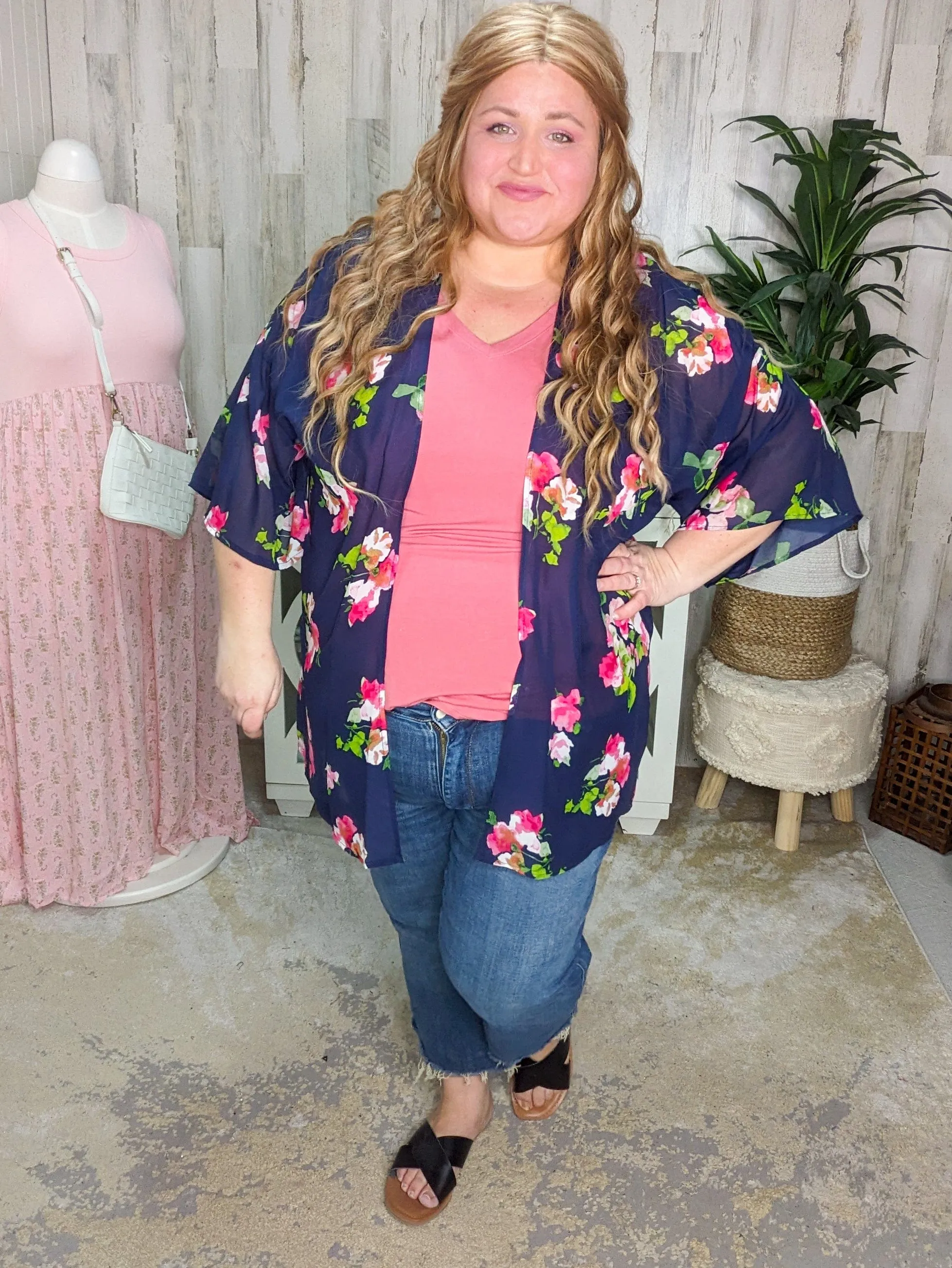 Lulu Floral Chiffon Kimono (3 colors)