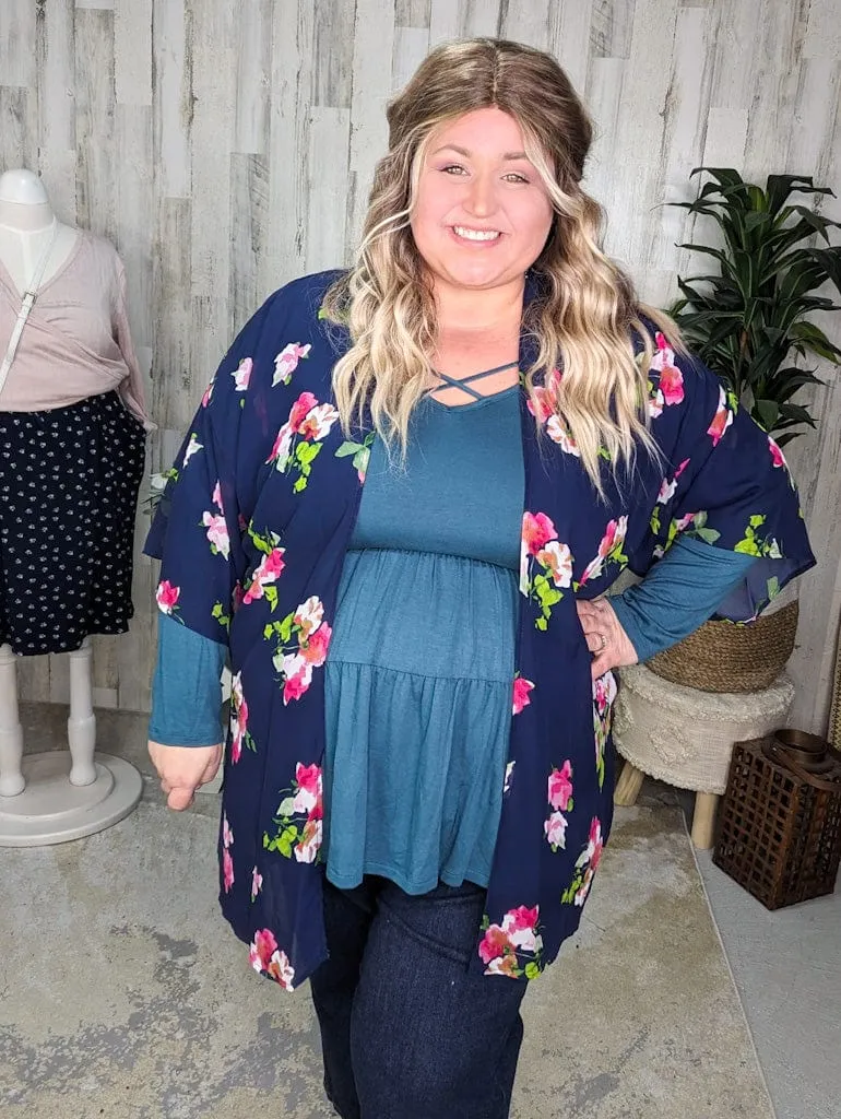 Lulu Floral Chiffon Kimono (3 colors)