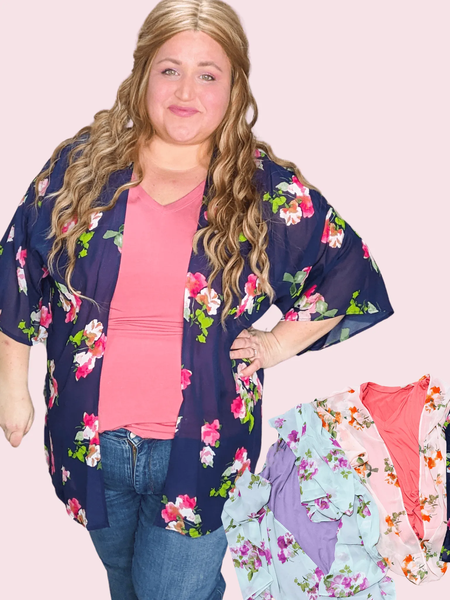 Lulu Floral Chiffon Kimono (3 colors)