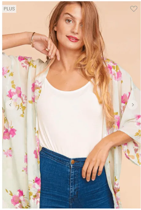 Lulu Floral Chiffon Kimono (3 colors)