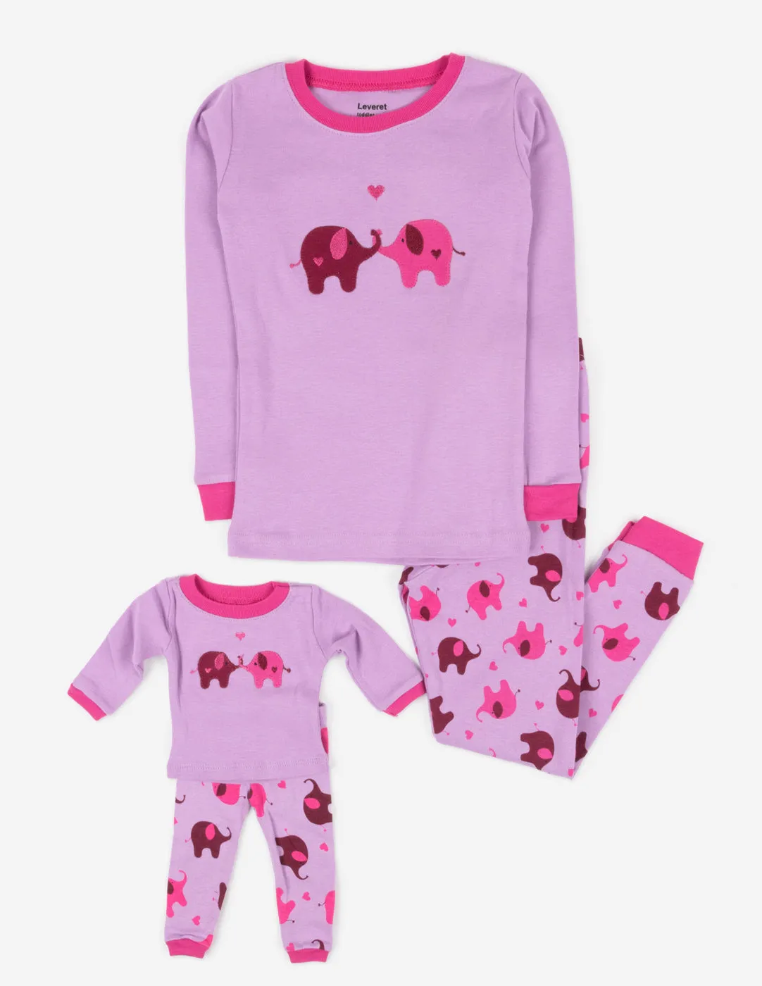 Matching Girl & Doll Zoo Animals Pajamas