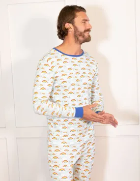 Men's Blue Rainbow Pajamas