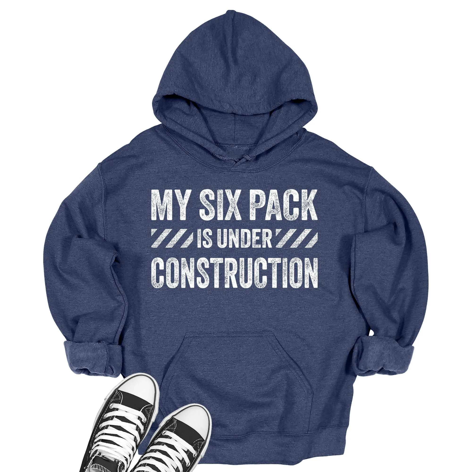 Men's My Six Pack Is Under Construction Hoodie