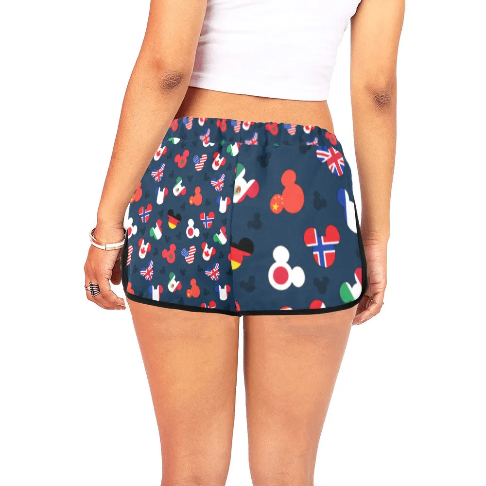 Mickey Flags Women's Relaxed Shorts