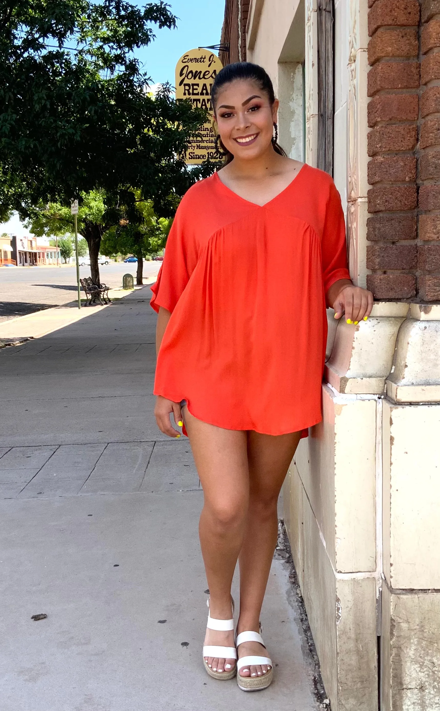 Orange Tunic Top