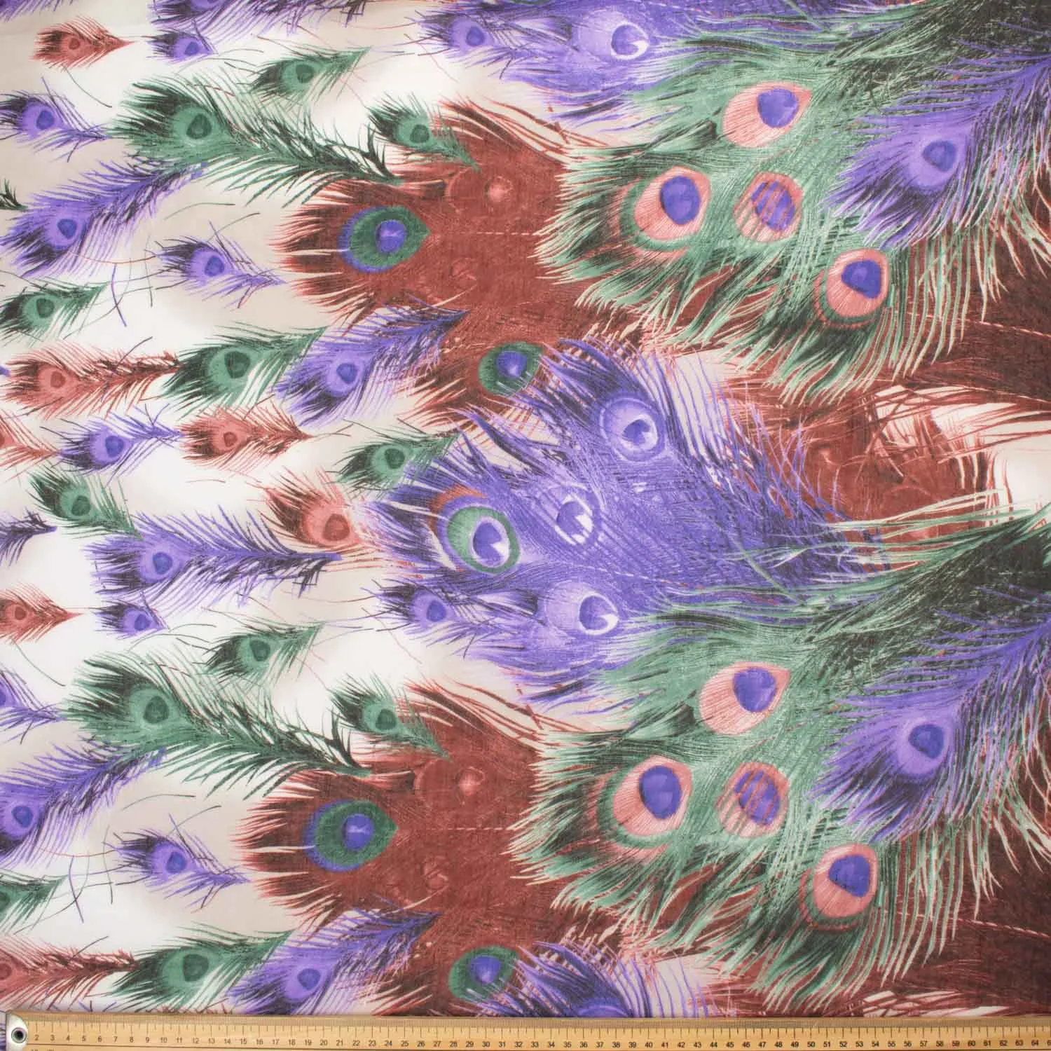 Peacock Printed Cotton Blended Voile